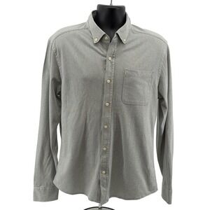 Ministry of Supply Shirt Large Slim Fit Button Down Micro Stripe Performance